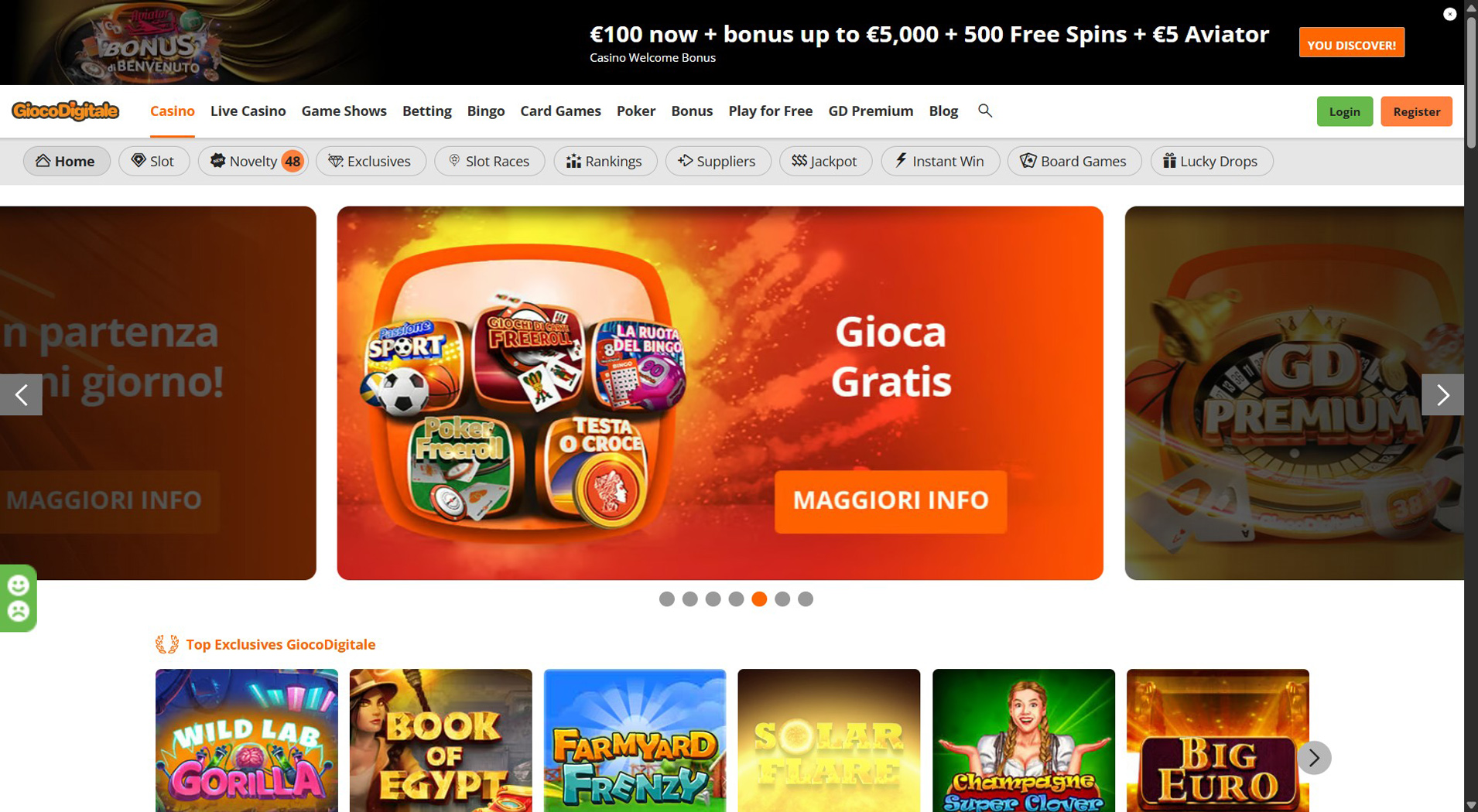 2. Gioco Digitale- Accesso rapido al casinò
